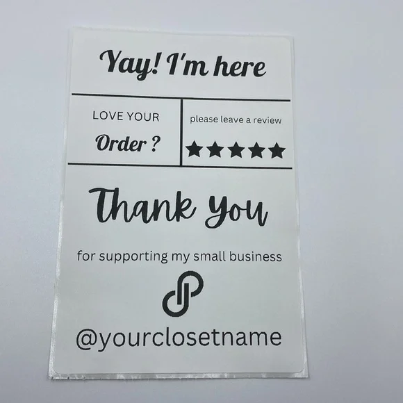 Large Custom Personalized Thermal Package Labels Stickers for Resellers … - Picture 2 of 3